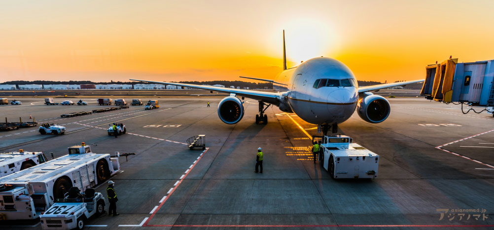 空港の写真。ニュピの日は空港も全て止まる
